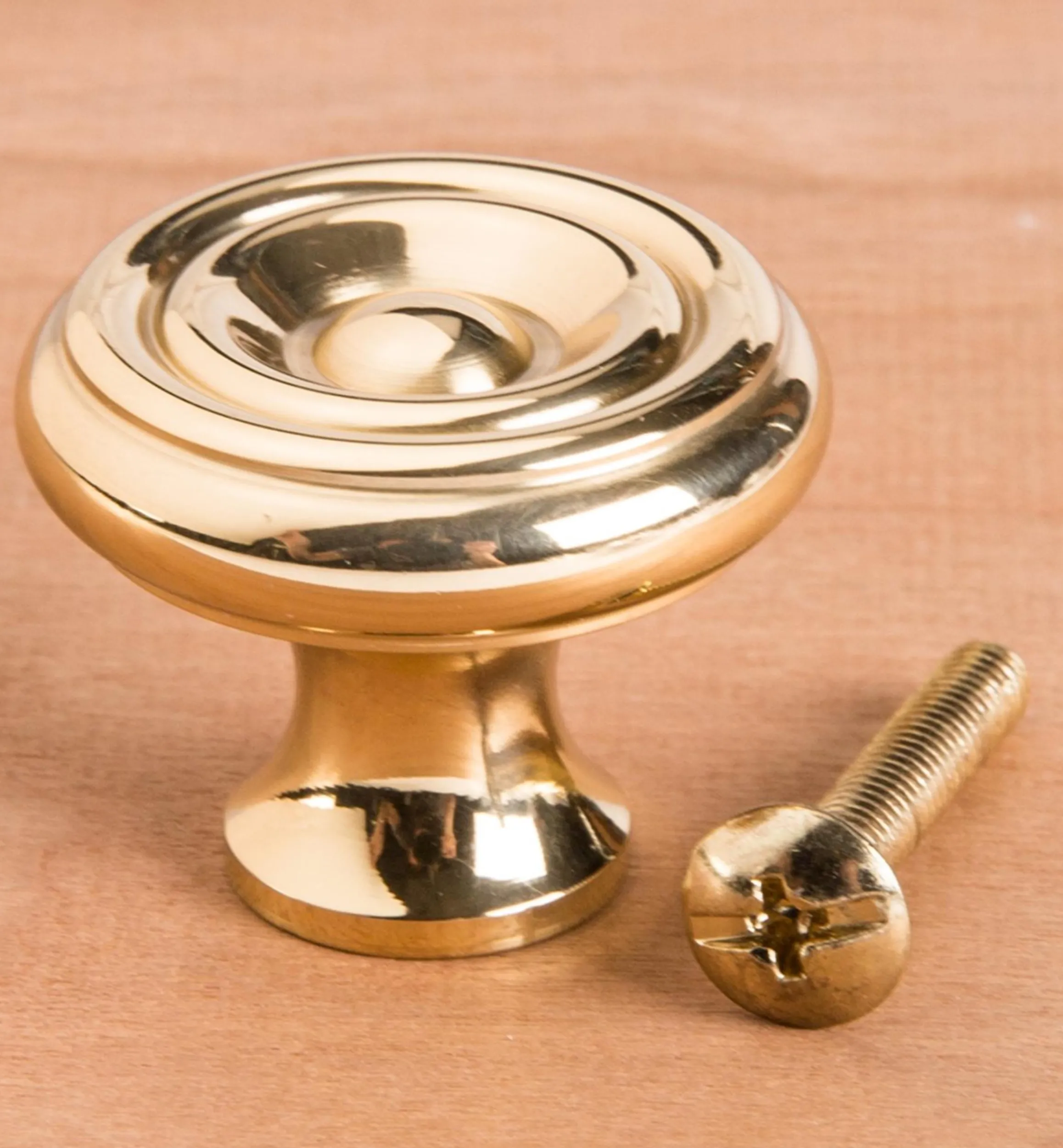 Lee Valley Knobs>Solid Brass Knob