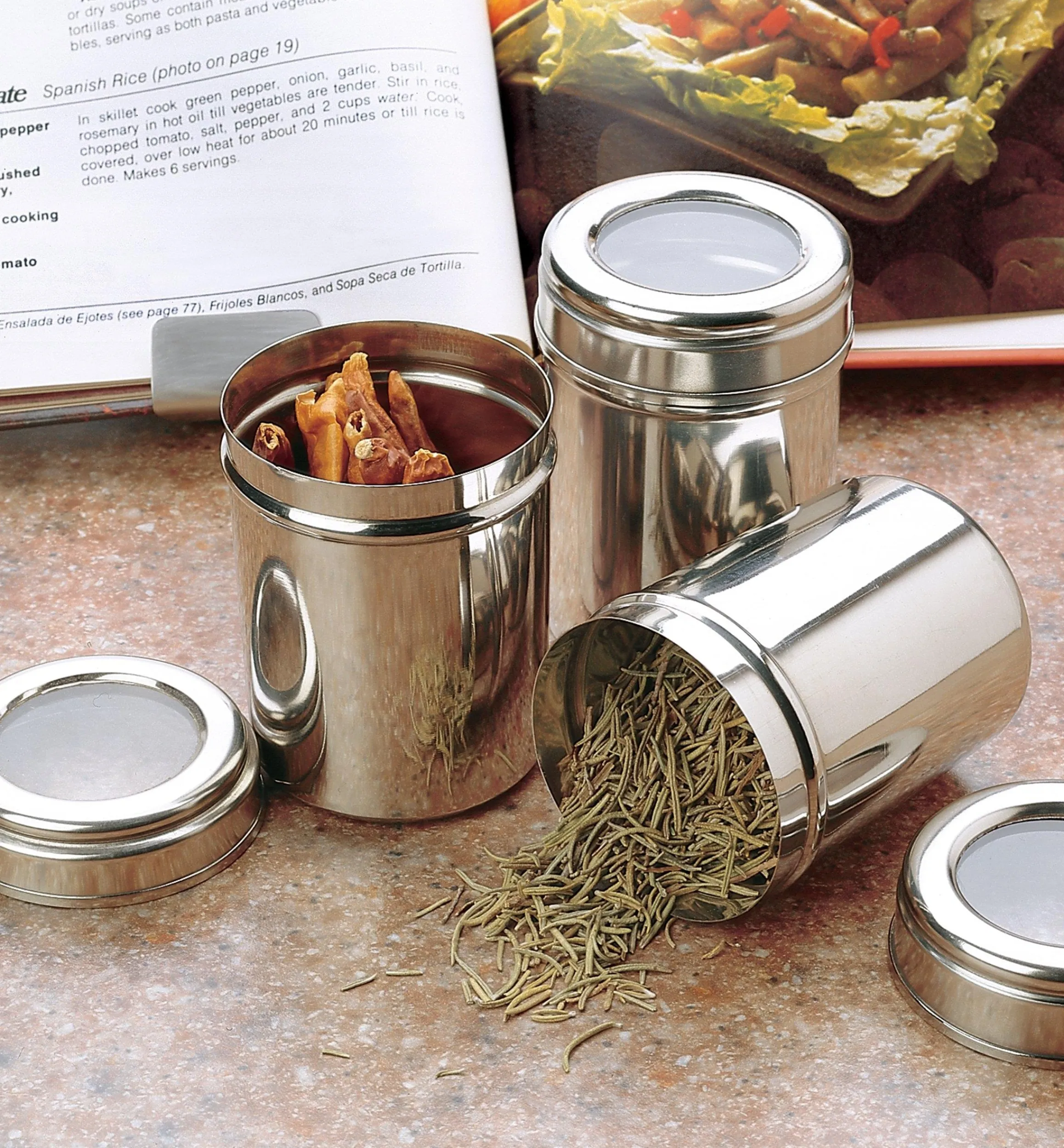 Lee Valley Food Storage>Stainless-Steel Canisters