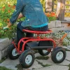 Lee Valley Garden Care>Steerable Rolling Seat With Tool Tray