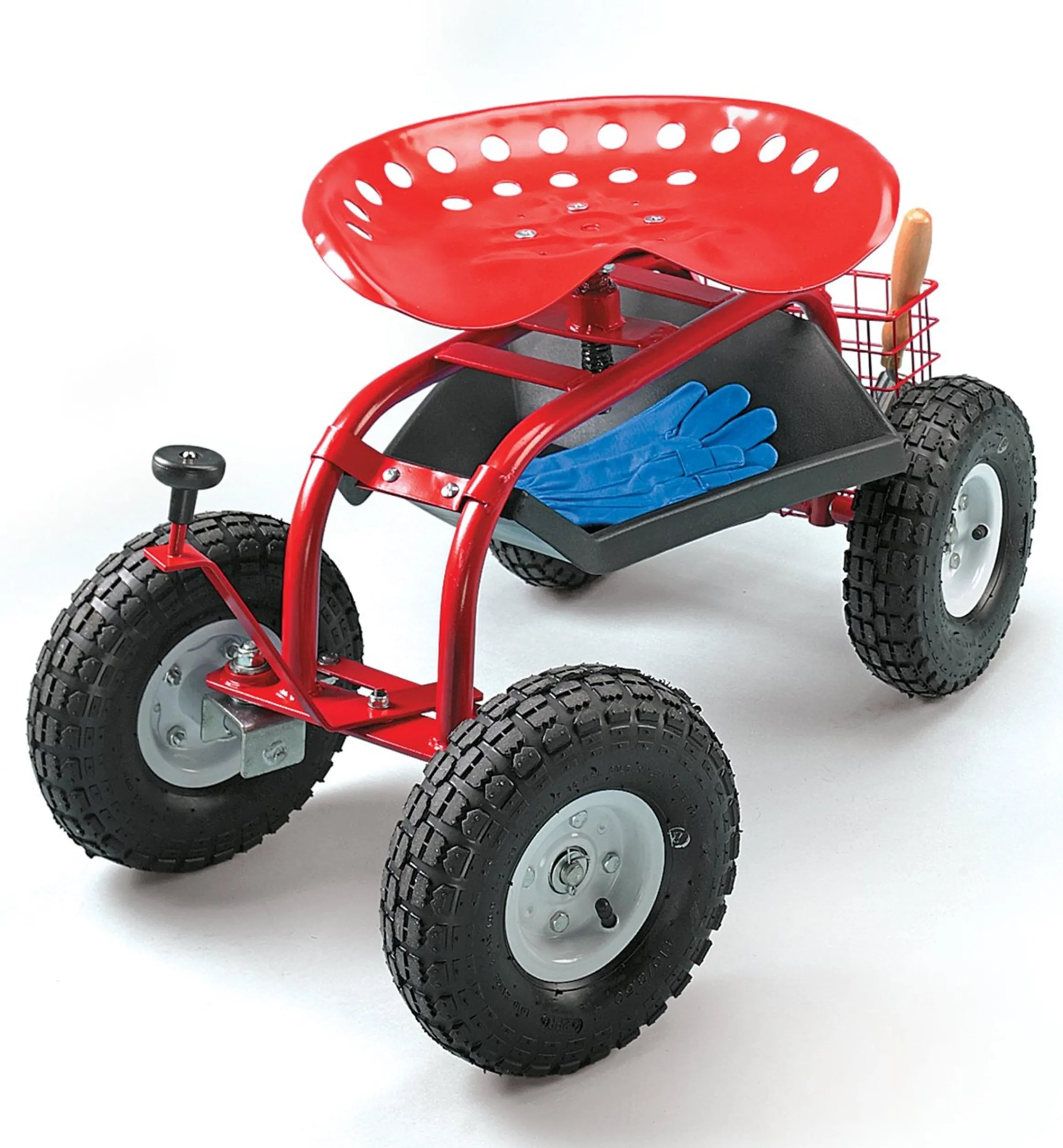 Lee Valley Garden Care>Steerable Rolling Seat With Tool Tray