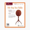 Lee Valley Plans>Tilt-Top Tea Table Plan