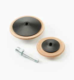 Lee Valley Sharpening>Tormek Profiled Leather Honing Wheel Set