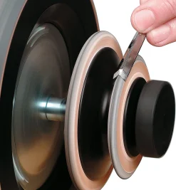 Lee Valley Sharpening>Tormek Profiled Leather Honing Wheel Set