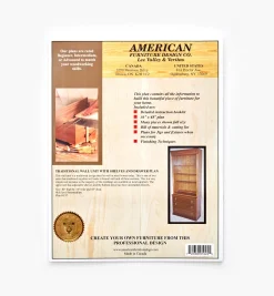 Lee Valley Plans>Traditional Wall Unit Plans