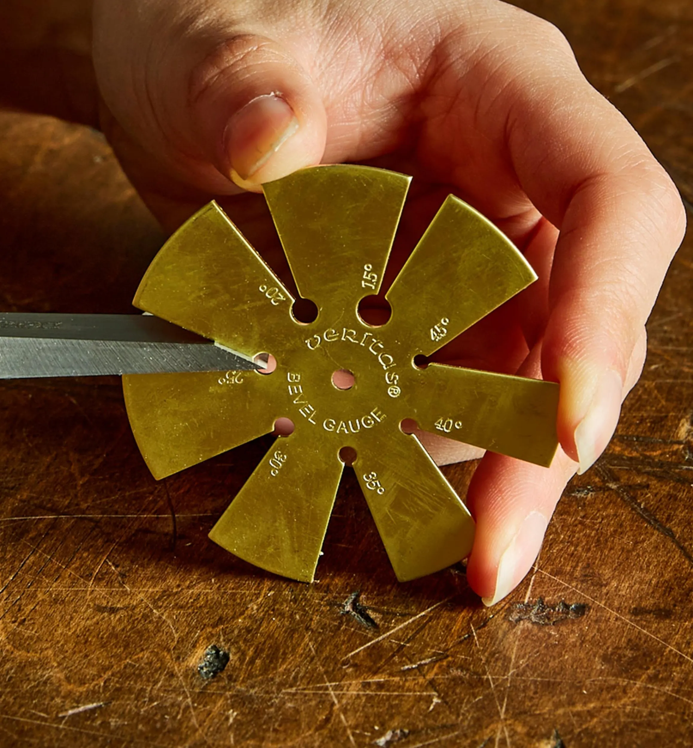 Lee Valley Sharpening>Veritas Bevel Gauge