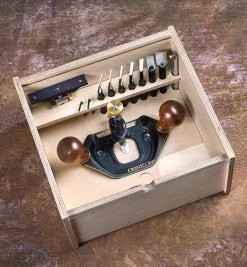 Lee Valley Routing>Veritas Large Router Plane, Box & Imperial Blades Set