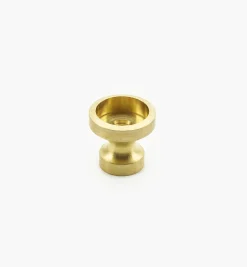 Lee Valley Knobs>Veritas Smooth-Rimmed Brass Insert Knobs
