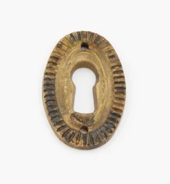 Lee Valley Escutcheons>Vertical Cast Ribbon Escutcheons