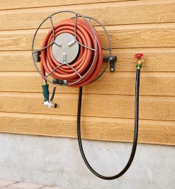 Lee Valley Hoses & Accessories>Wall-Mount Swivel Hose Reel