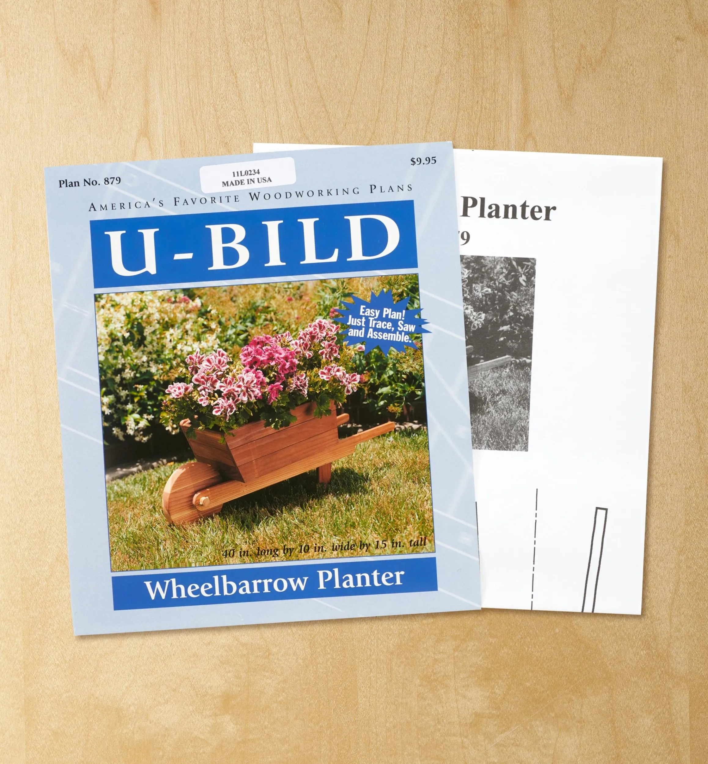 Lee Valley Plans>Wheelbarrow Planter Plan