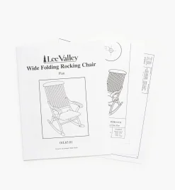 Lee Valley Plans>Wide Folding Rocking Chair Plan
