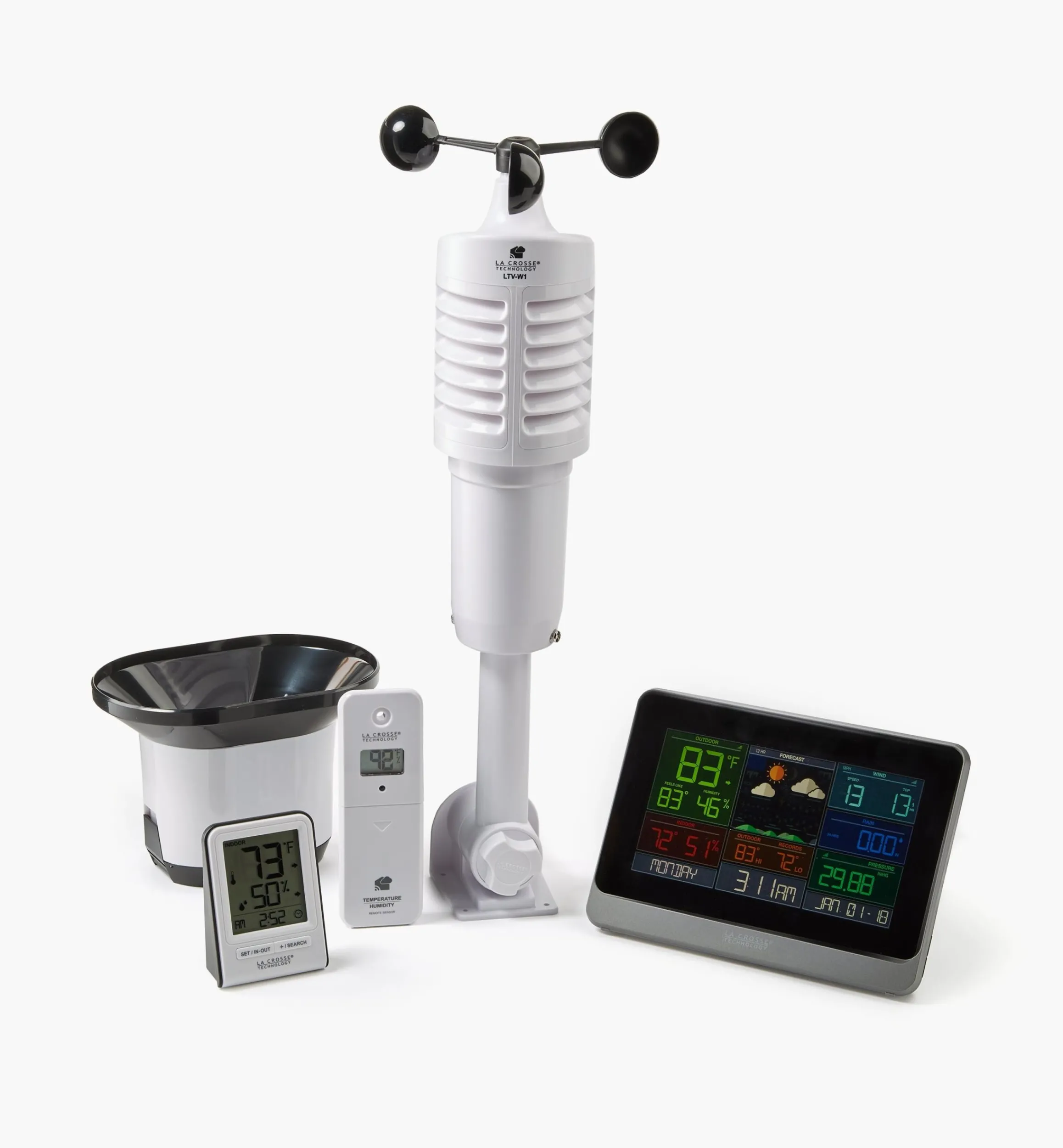 Lee Valley Weather Measurement>Wi-Fi Weather Station With Wind And Rain