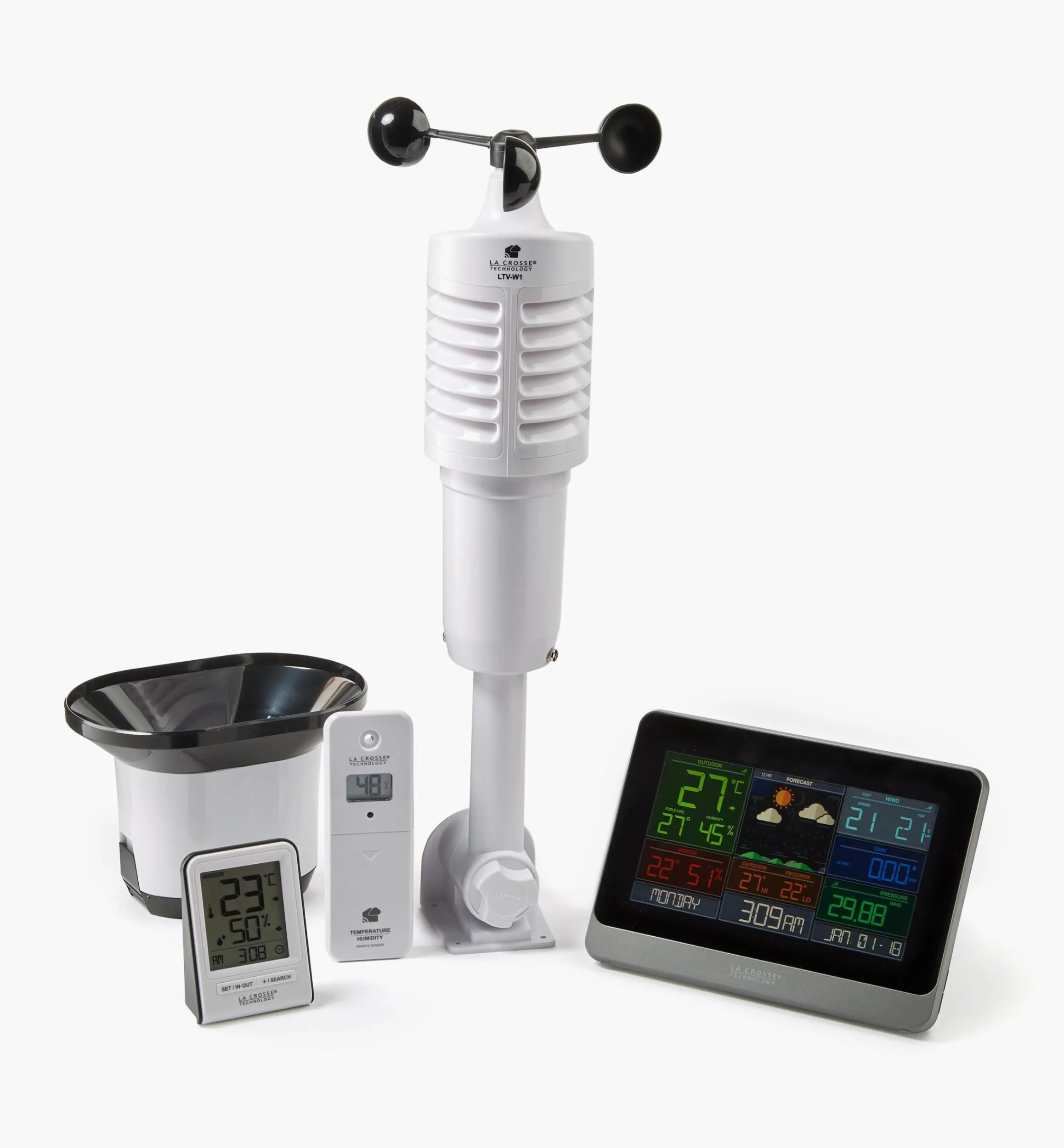 Lee Valley Weather Measurement>Wi-Fi Weather Station With Wind And Rain