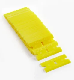 Lee Valley Scrapers>Yellow Plastic Razor Blades
